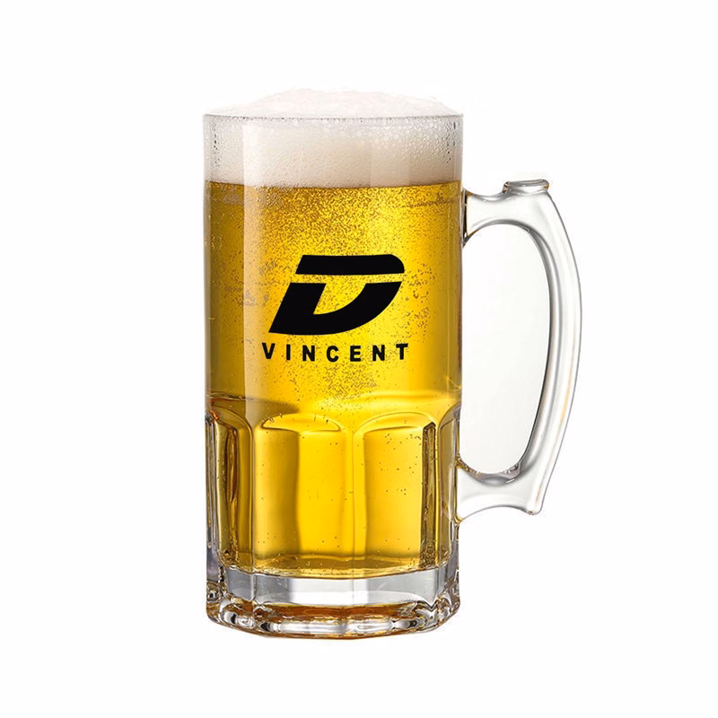 35oz Heavy Large Capacity Clear Glass Beer Mug