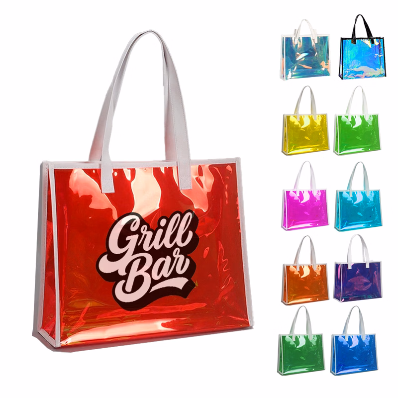 Iridescent Clear Jelly Tote Bag