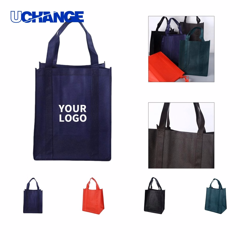 Non Woven Grocery Tote Bag Carrier 11.9 x 12.6 x 7.9 Inches