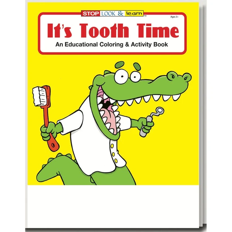 It's Tooth Time Coloring Books - 16 Pages Ages 3-11 1