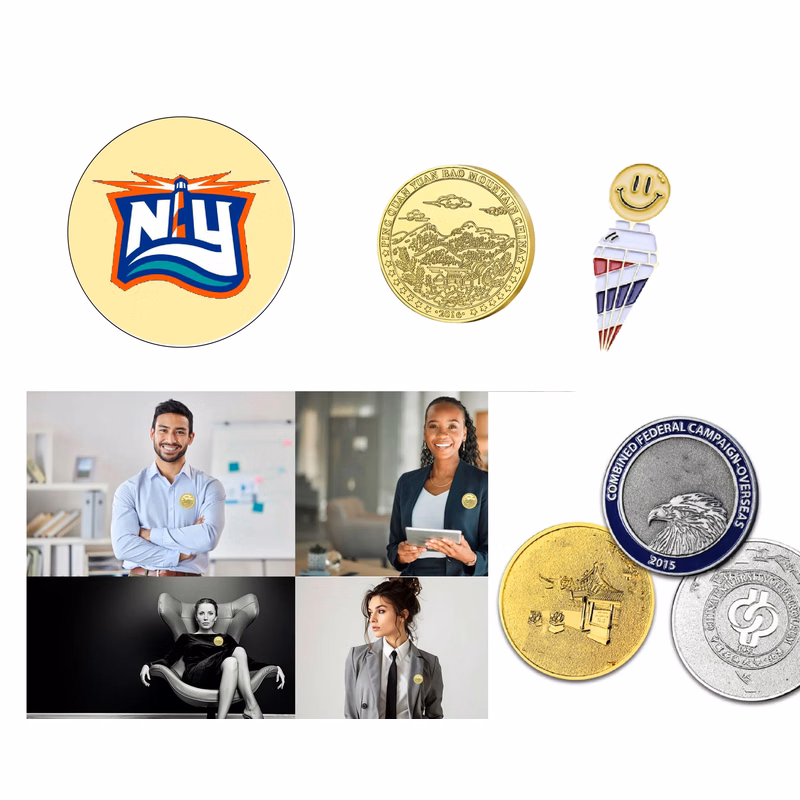 Customizable Metal Badges foraCorporate Branding (2")