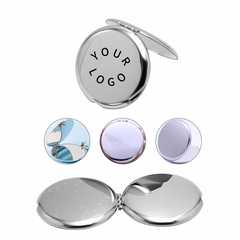 Travel Compact Mirror Metal Folding Design