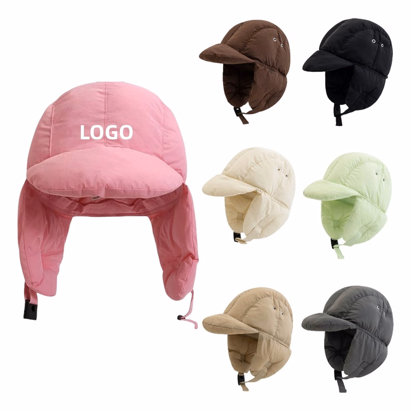 Waterproof Down Hat with Ear Flaps