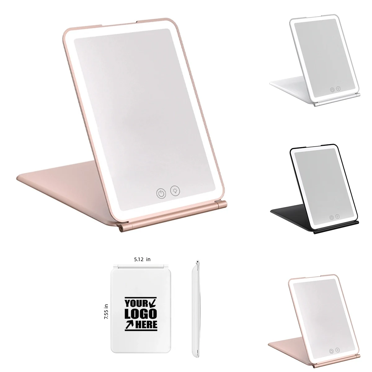 Portable Compact LED Cosmetic Mirror for Women Traveling 1