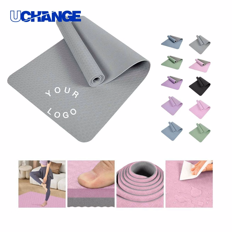 Non Slip Yoga Mat TPE for Exercise Comfort