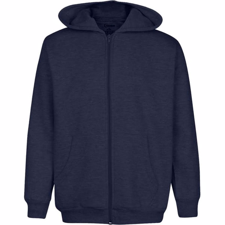 Youth Zippered Hoodies - Navy Size 14/16