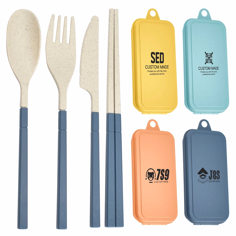 Wheat Straw Portable Cutlery Set