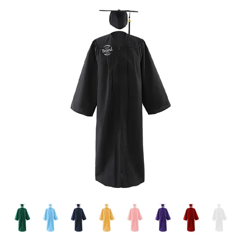 Multi Color Graduation Cap And Gown Set 1