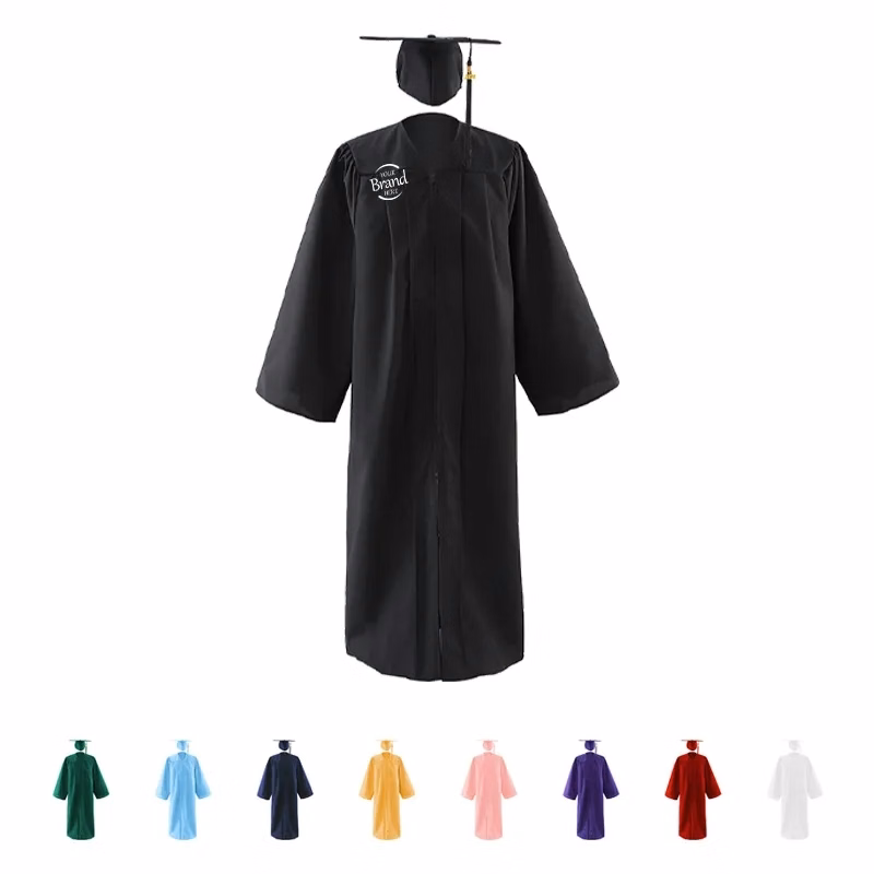 Multi Color Graduation Cap And Gown Set