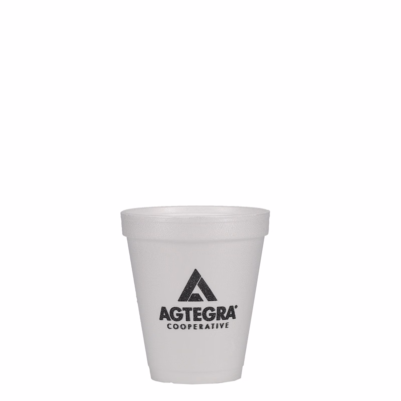 8 oz Foam Cup White Tradition Print