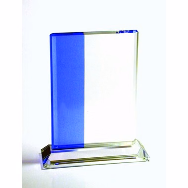 BLUE W/ CLEAR CRYSTAL COMBINATION VERTICAL PANEL