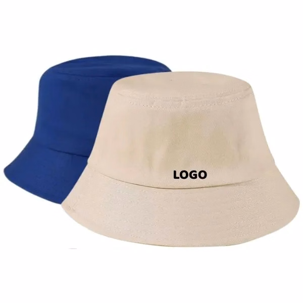 Cotton Bucket Hat with Foldable Packable Sun Protection
