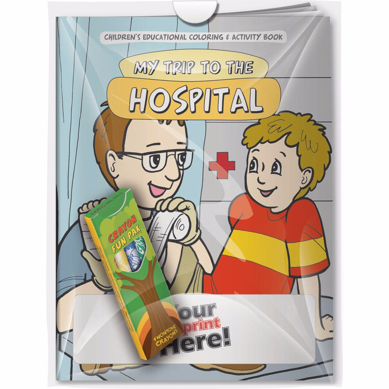 Combo Pack - CB1010 Coloring Book & 4-Pack of Crayons in a Poly Bag