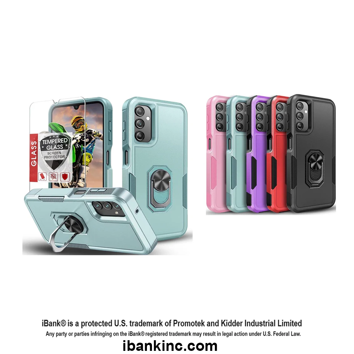 iBank ® Shockproof Case compatible with Galaxy A54/A55/A35/A71/A15/A16/A19 1