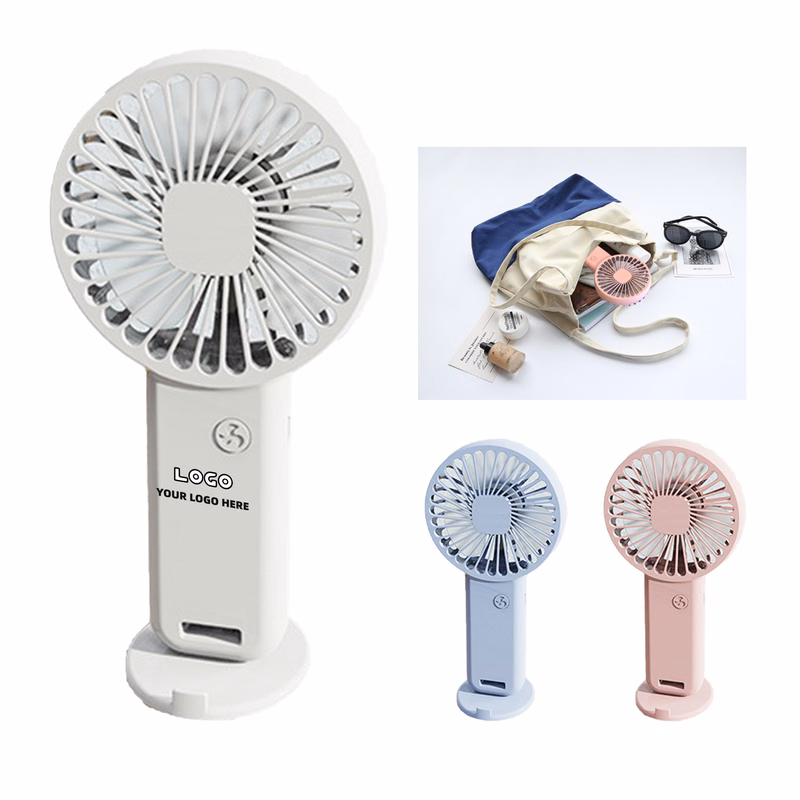 600mAh Handheld USB Rechargeable Fan with 3 Adjustable Speeds
