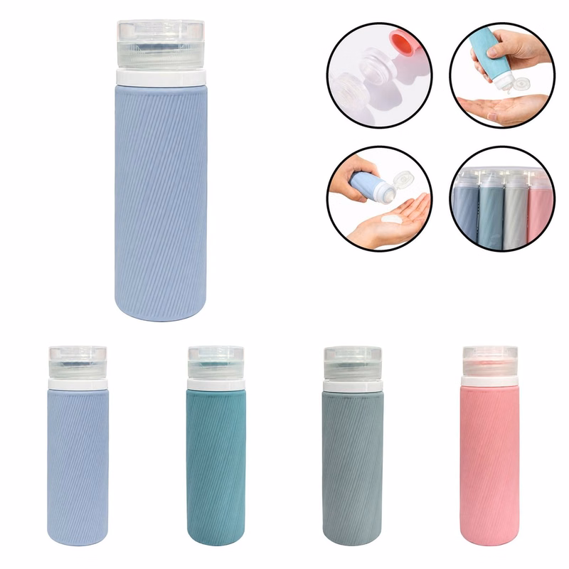 Reusable Silicone Travel Bottle Set