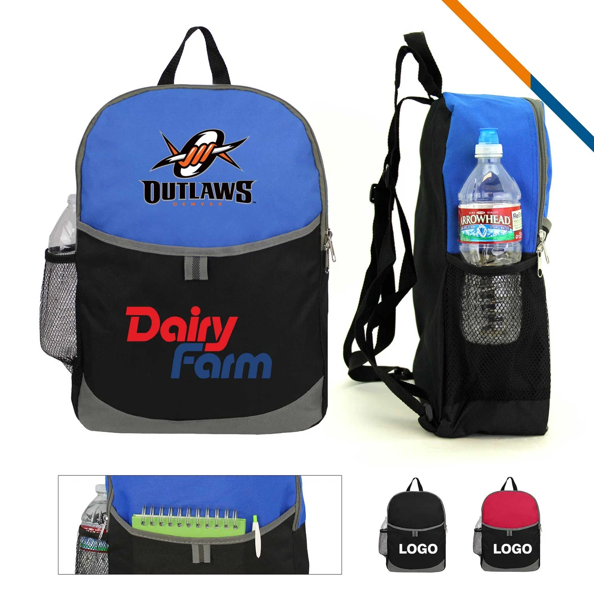 Orcher School Backpack, custom backpack with logo imprint 1