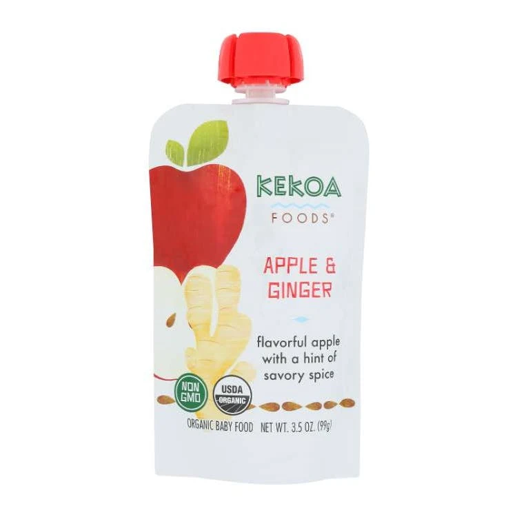Kekoa Baby Food 6pk - Apple and Ginger 1