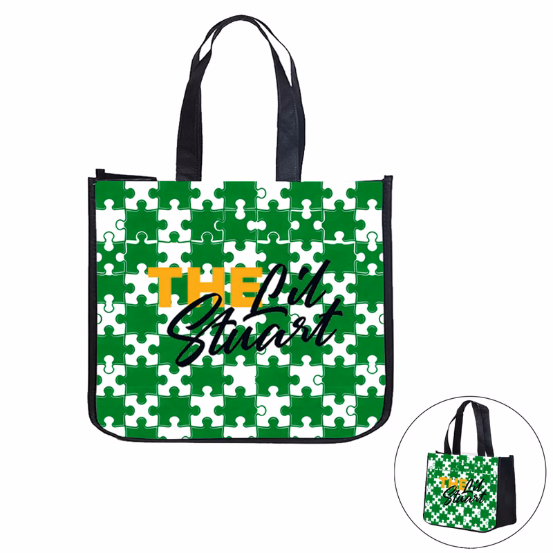 Full-Color Laminated Round Cornered Promotional Tote Bag