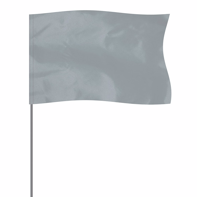 Silver 5" x 8" Marker Flag on a 36" Wire
