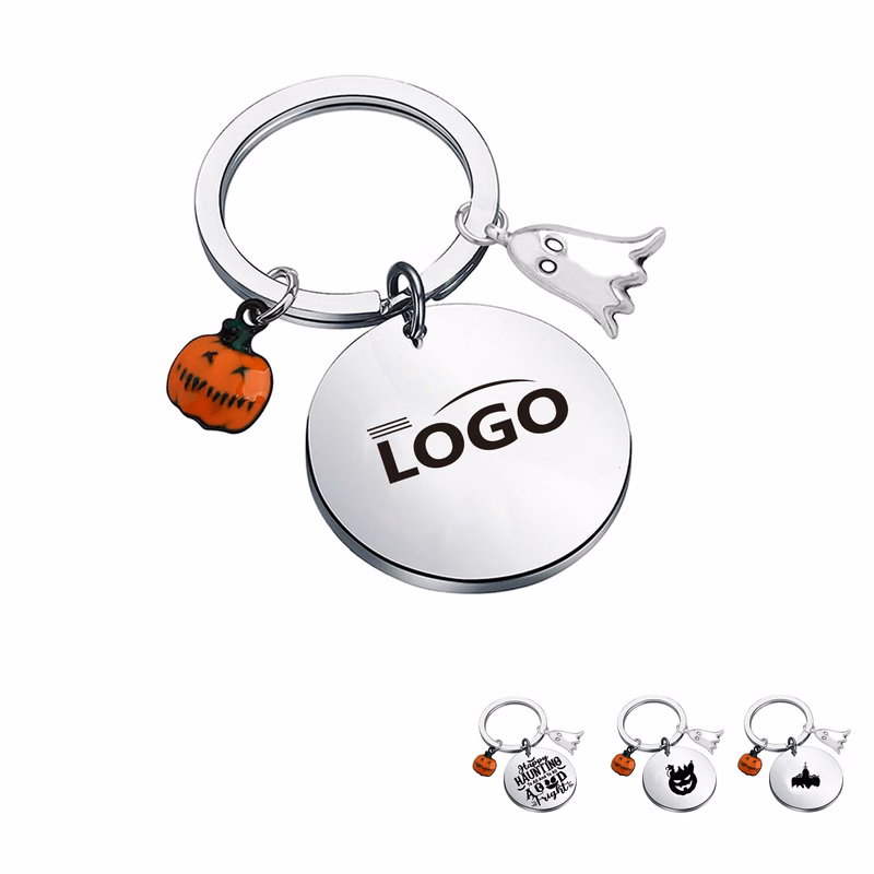 Cute Halloween Pumpkin Ghosts Keychain