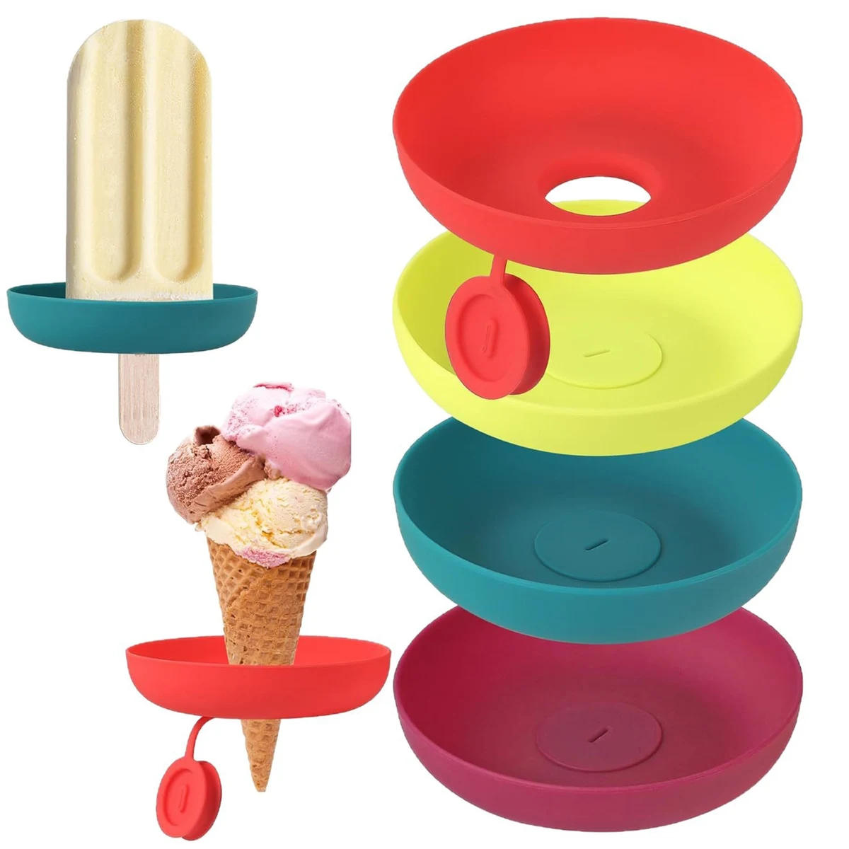 MOQ100 Silicone Ice Cream Holder 1