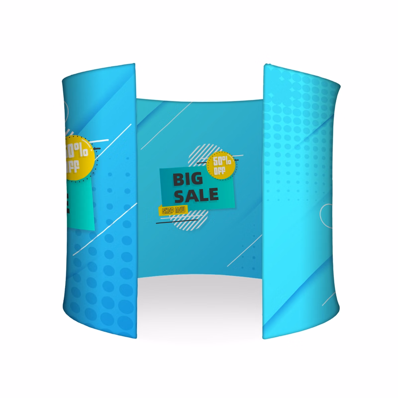 10ft C-Shape Booth Enclosure - Fabric Only