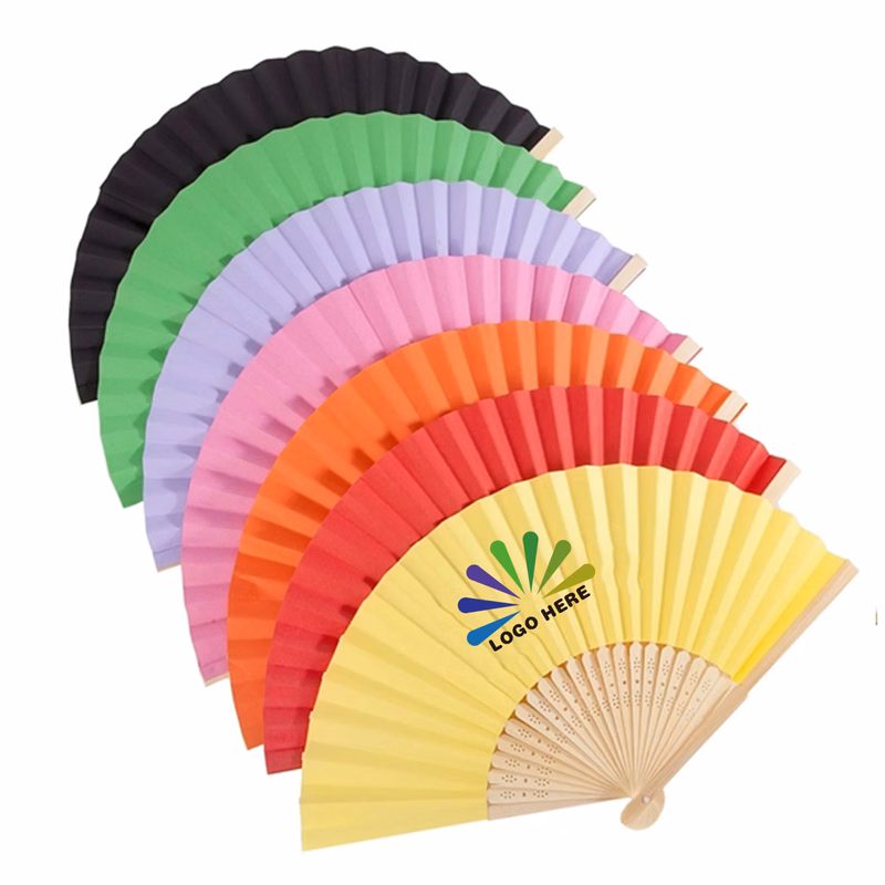 Foladble Fabric Bamboo Fan