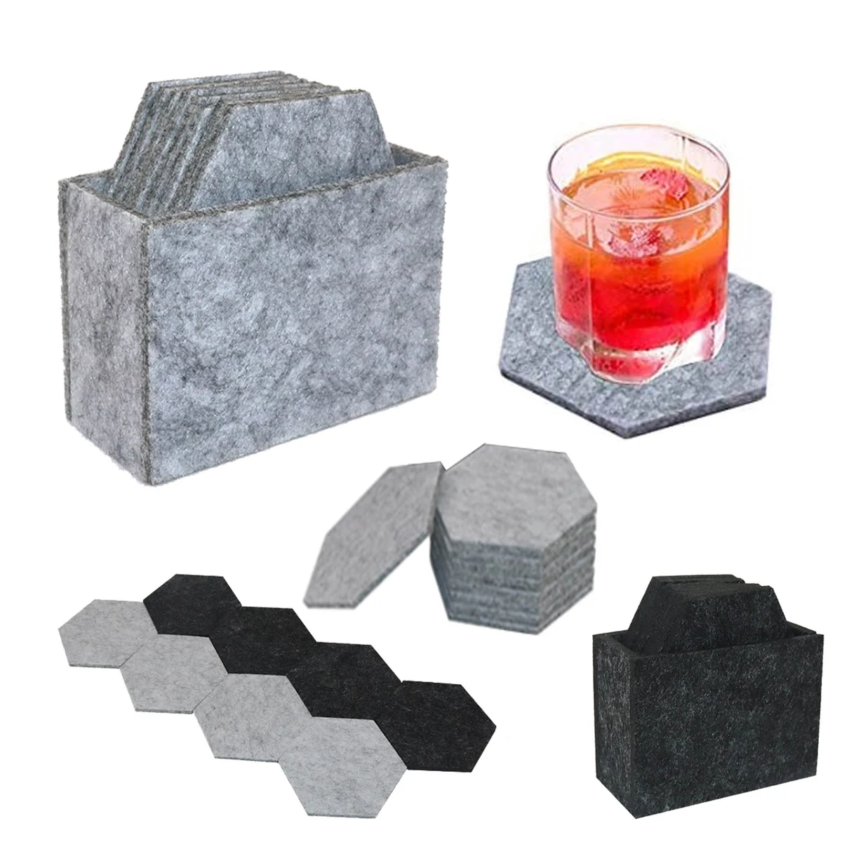 Felt Coasters Set Of 8 1