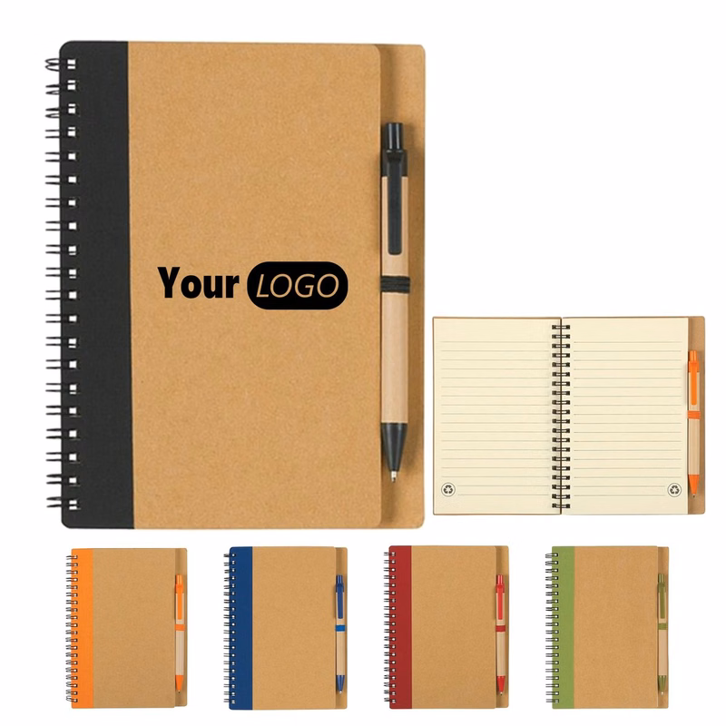 Recycled Paper Spiral Notebook Set