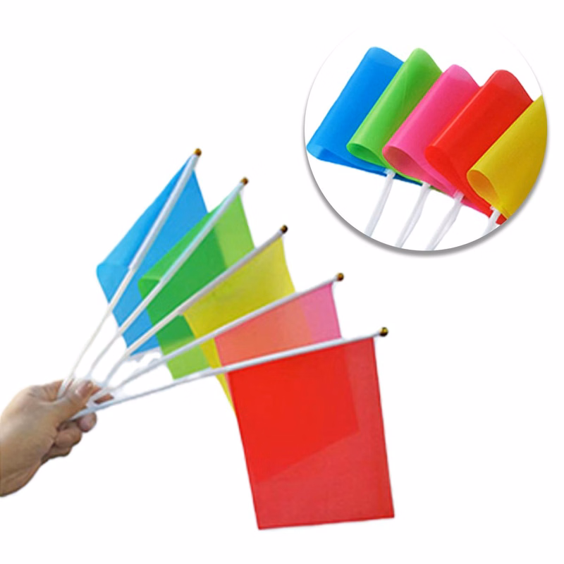 Plastic Pole Handheld Waving Flag