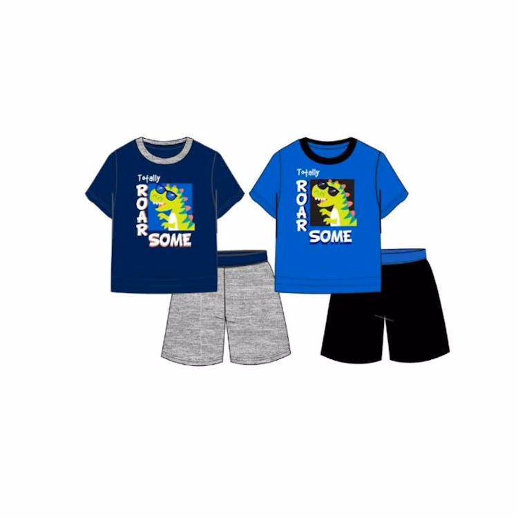 Boys Dino 2pc Short Set - Size 2T-4T 72pcs
