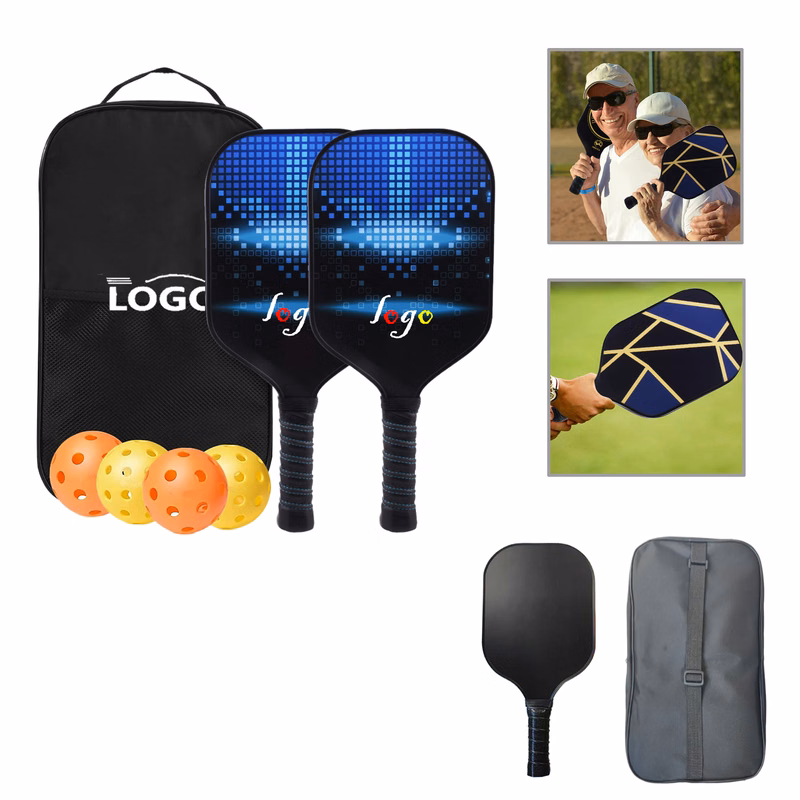 MOQ20 Premium Fiberglass Carbon Pickleball Paddle Set