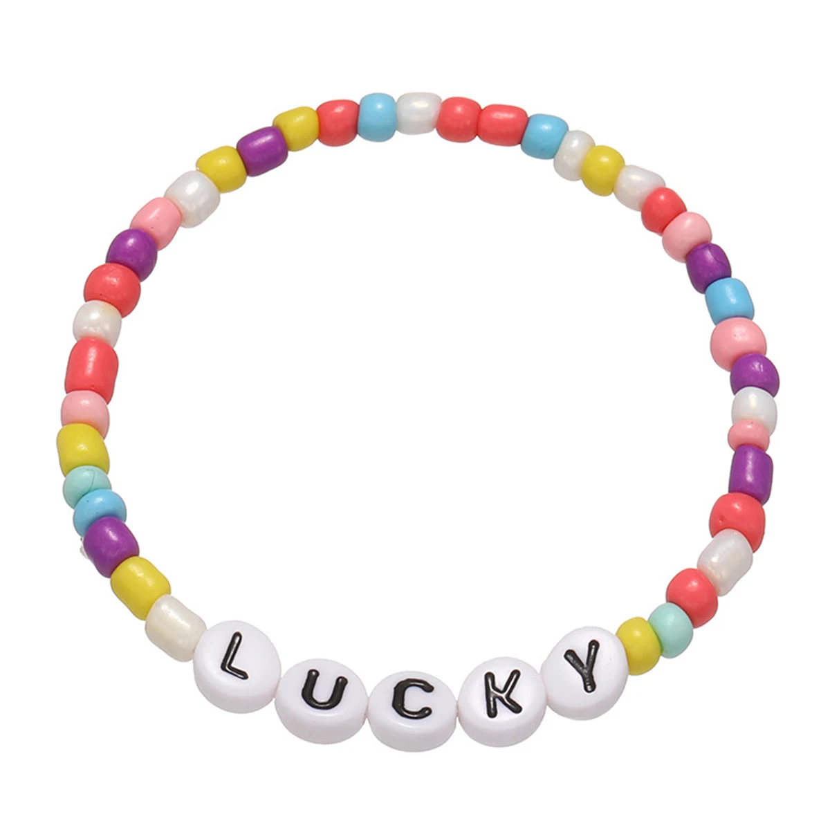 Vibrant Letter Bead Bracelet for Children 1