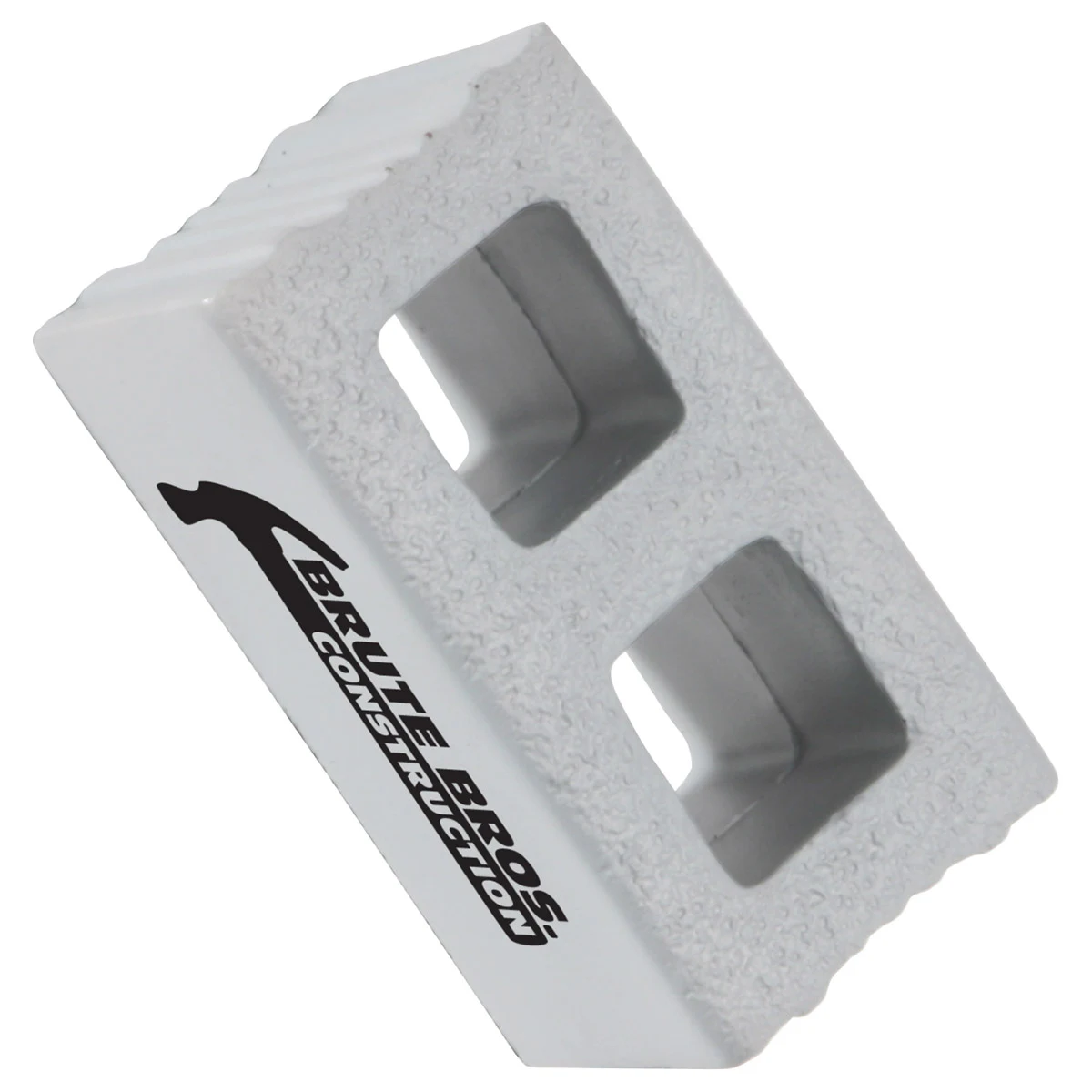 Cement Block Stress Reliever, custom stress ball with logo imprint 1