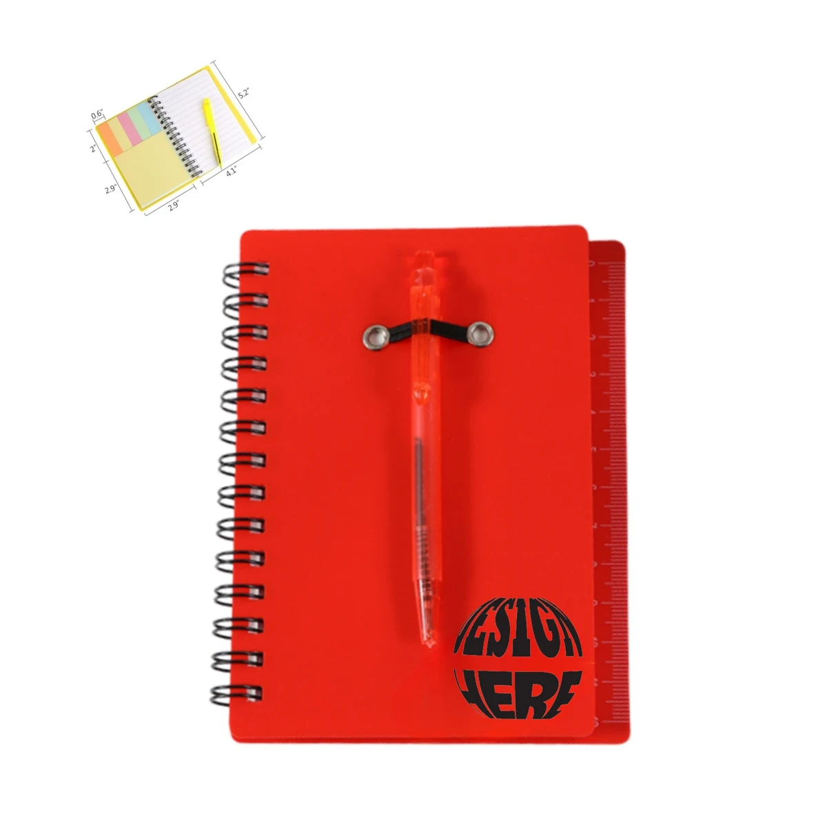 Spiral Notepad With Pen And Sticky Notes 1