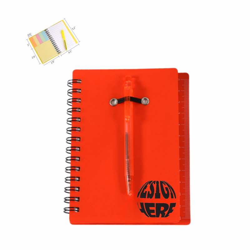 Spiral Notepad With Pen And Sticky Notes
