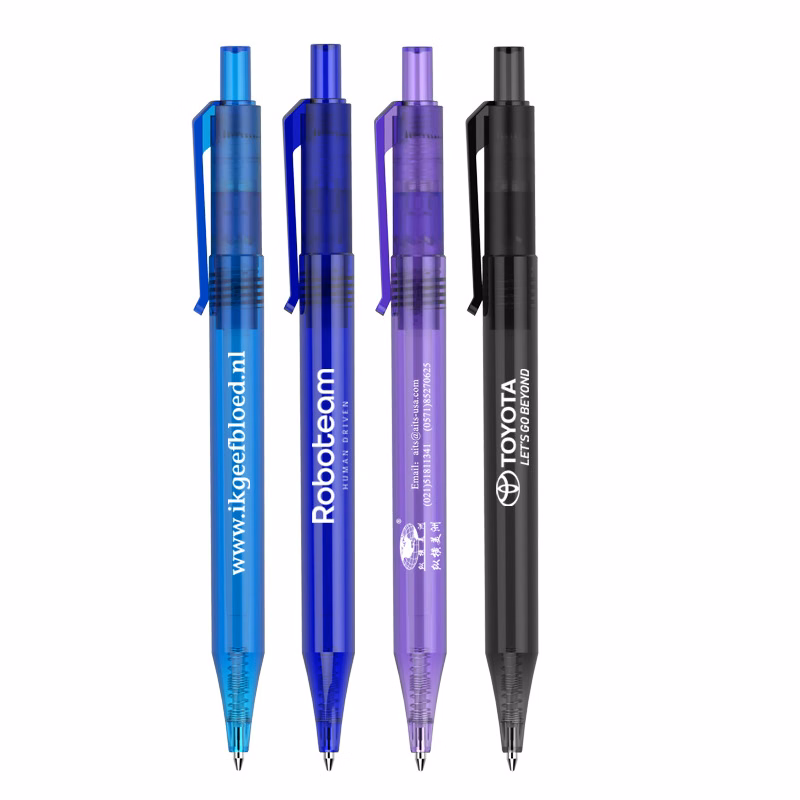 Promotion Ballpoint Pen Wholesale Transparent Hotel Pen Advertising Pen Logo Printing