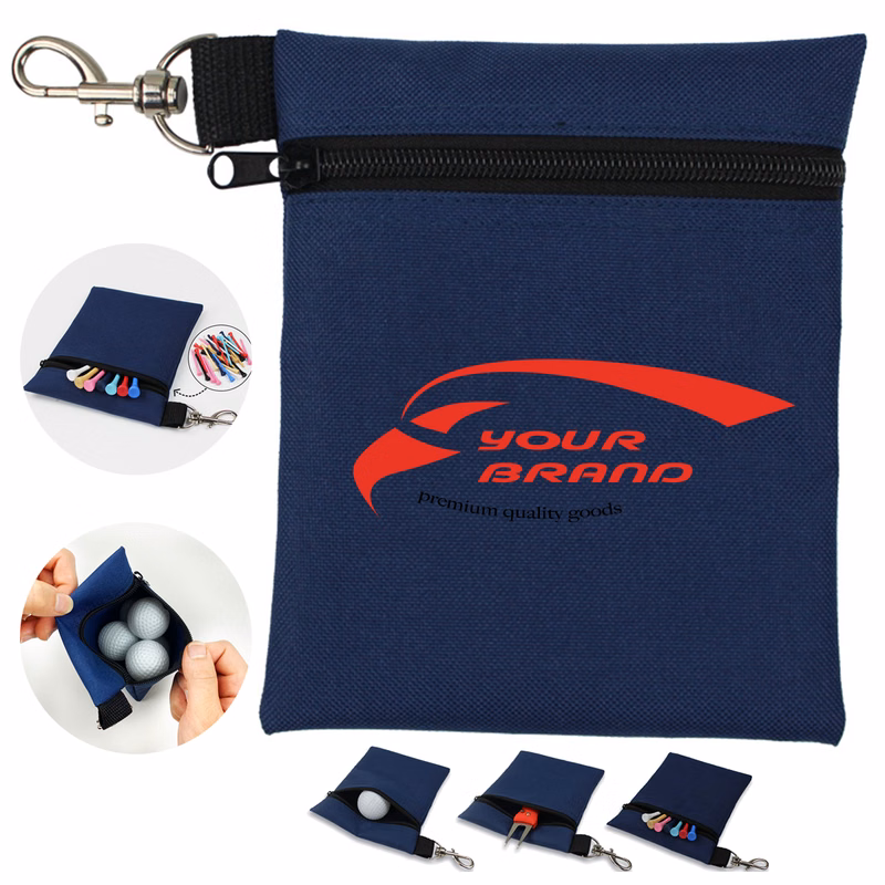 Golf Cleats Ball Tee Fork Tool Waist Bag Accessories