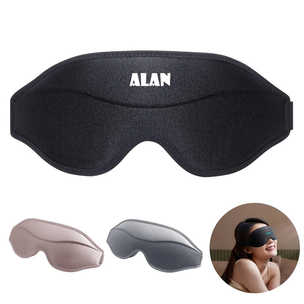 3D light-blocking sleep eye mask 1