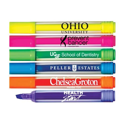 Brite Spots Clear Barrel Jumbo Highlighter - USA Union Made 1