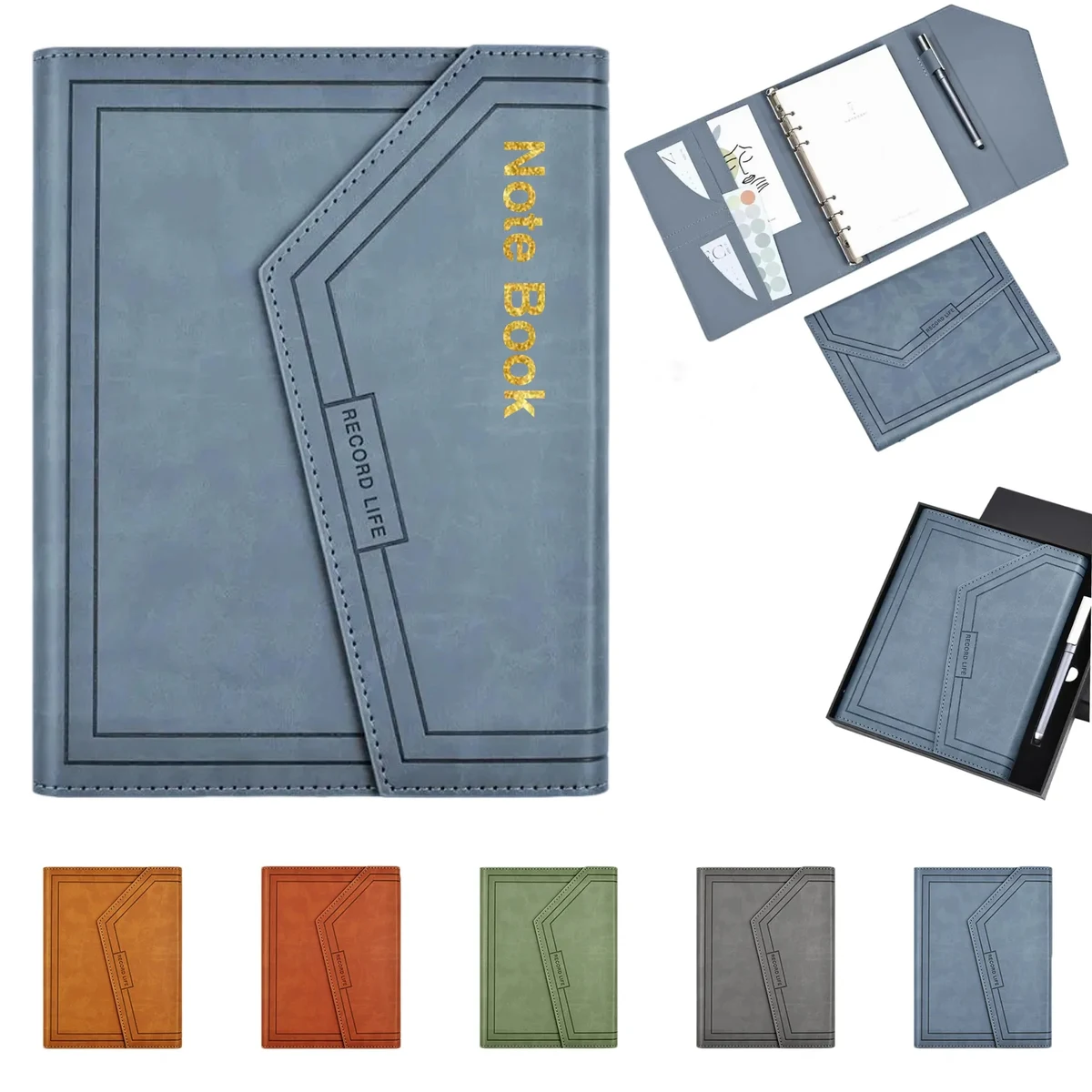 Tri-fold A5 ring binder notebook 1