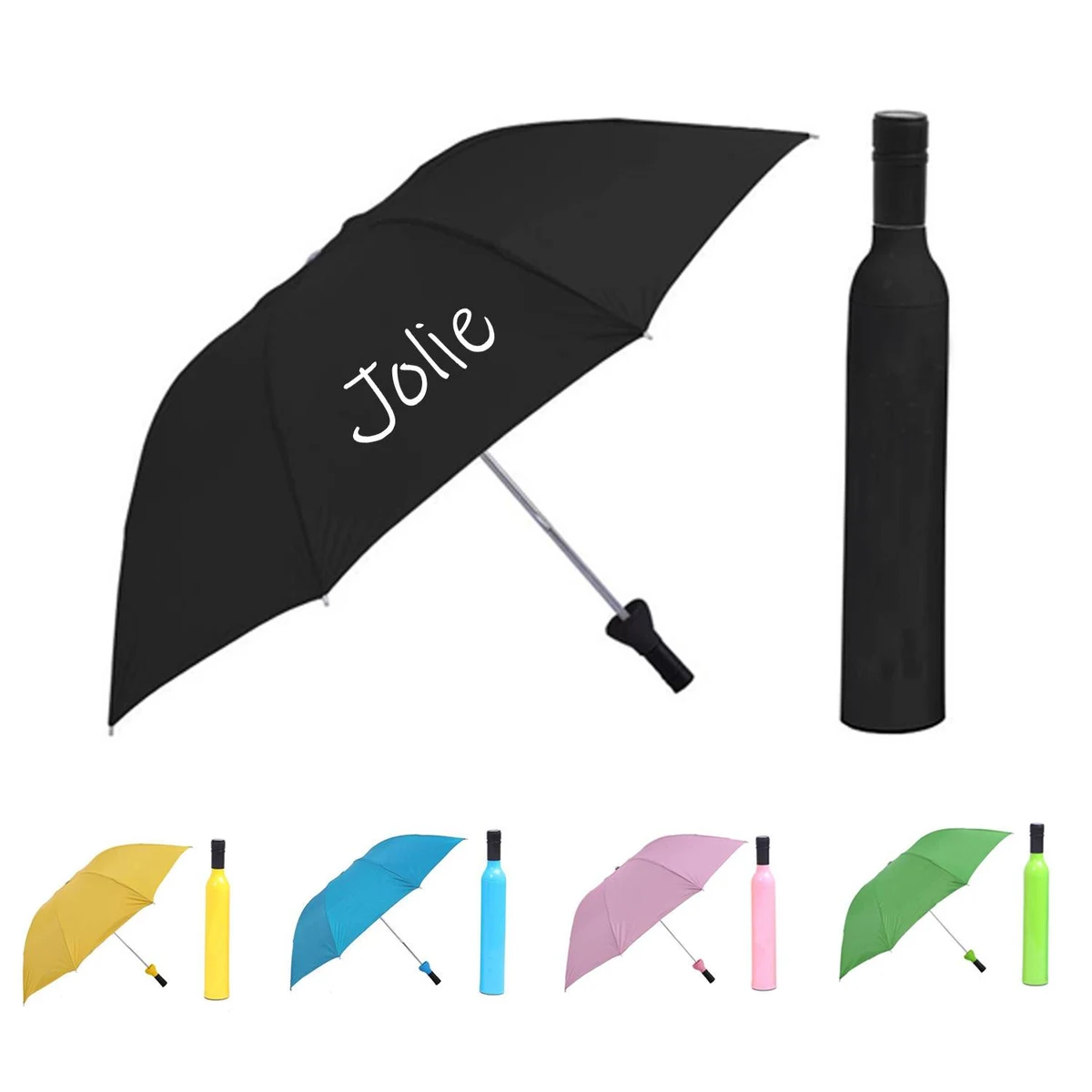 Advertising Sunshade Wine Bottle Folding Umbrella 1