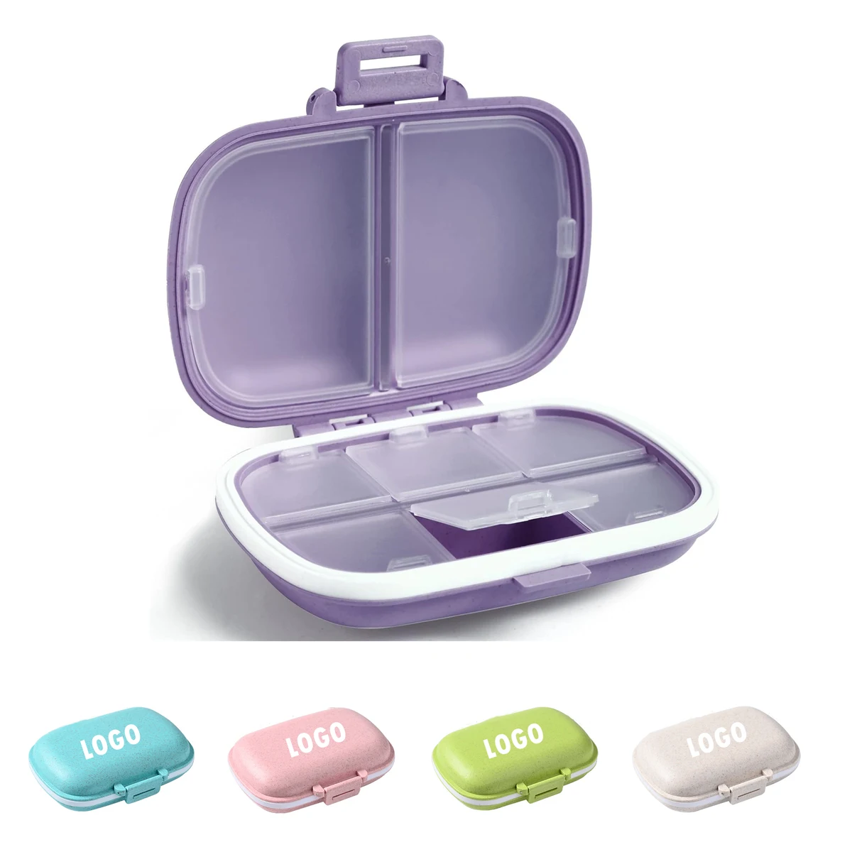 Travel Pill Organizer With 8 Compartments 1
