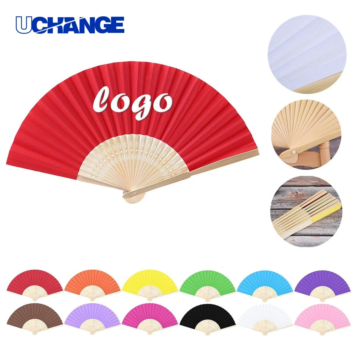 Bamboo Paper Folding Fan 1