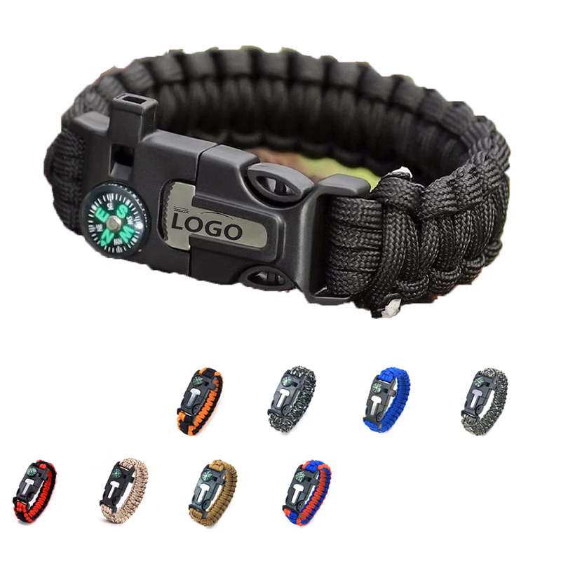 5-in-1 Outdoor Survival Rope Keychain