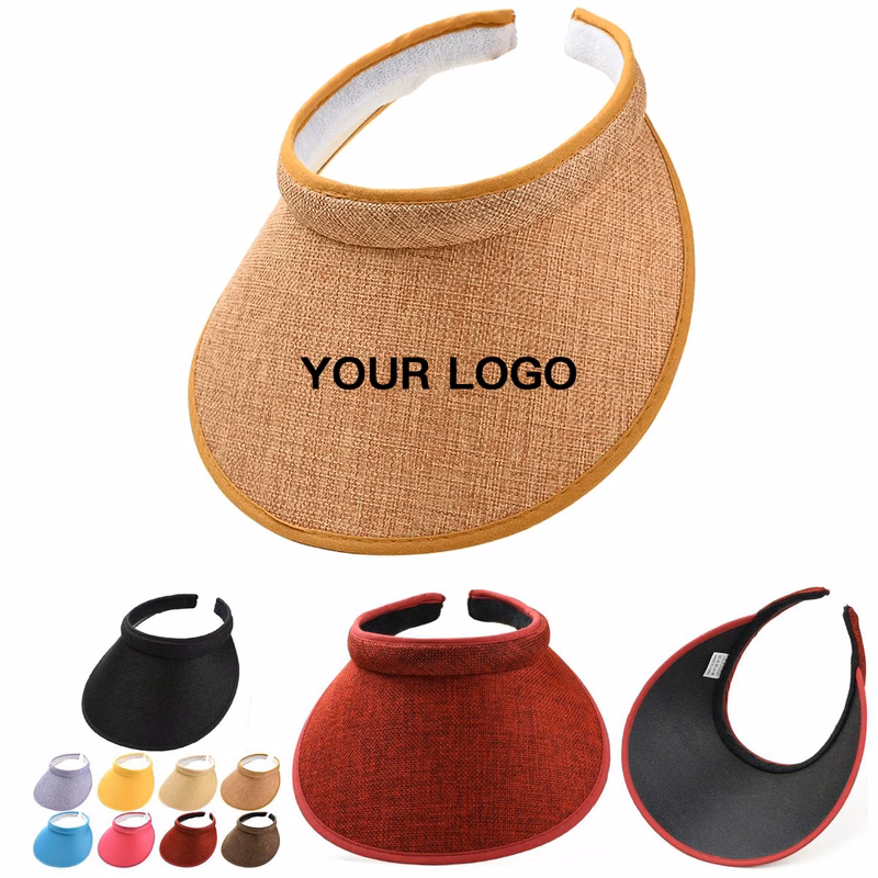 Breathable Linen Sun Visor For Summer Activities