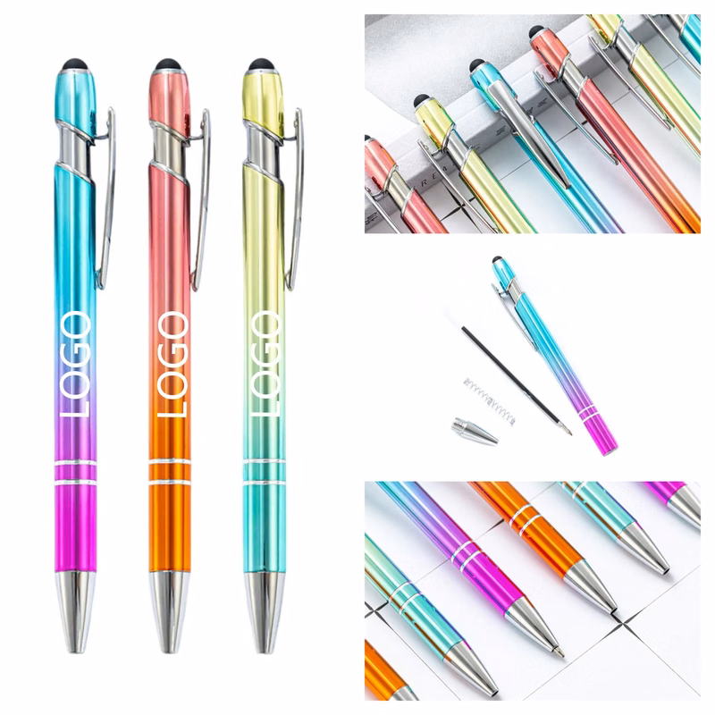 2-in-1 Stylus Ballpoint Pen With Gradient Color