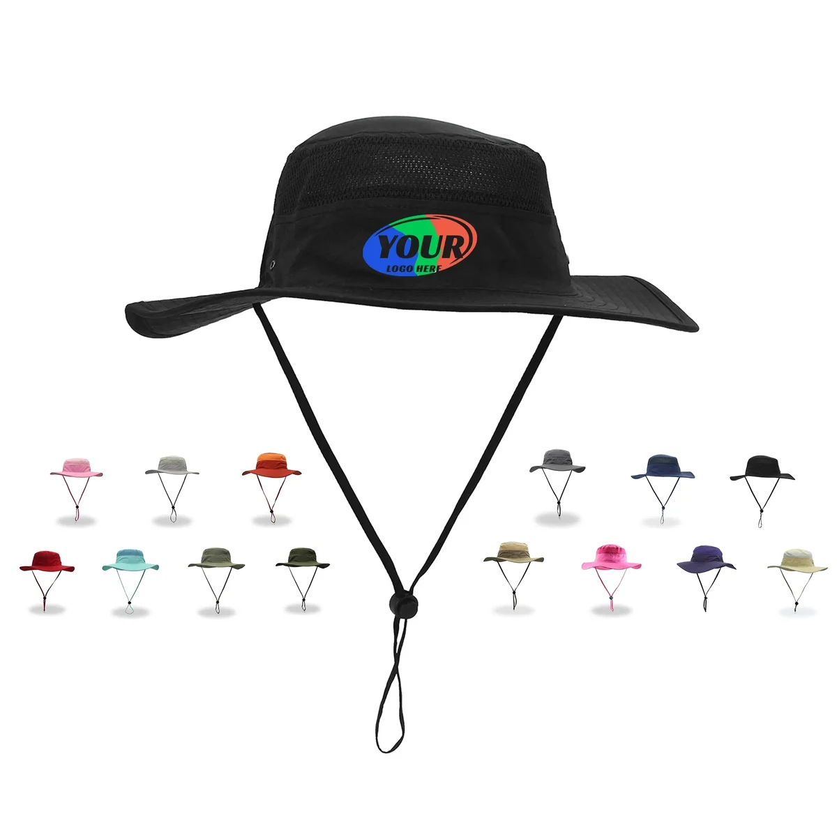 Wide Brim Outdoor Sun Bucket Hat 1