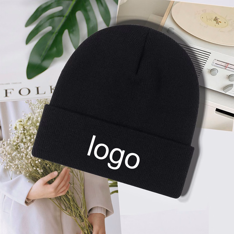 Embroidery Winter Beanie Hat